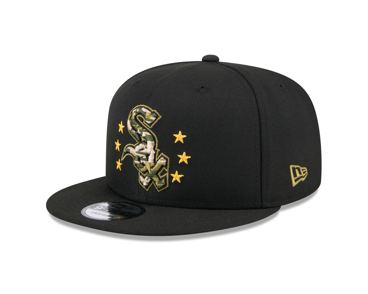 Chicago White Sox New Era 2024 MLB Armed Forces Day Black 9FIFTY Snapback Adjustable Hat product image 3, provided for