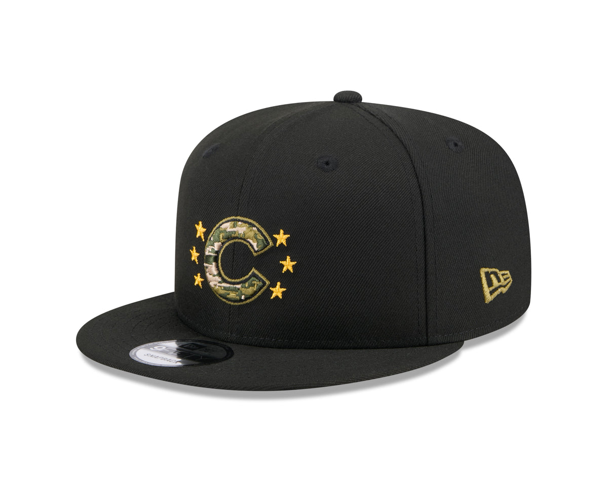 Chicago Cubs New Era 2024 MLB Armed Forces Day Black 9FIFTY Snapback Adjustable Hat product image 3, provided for visual