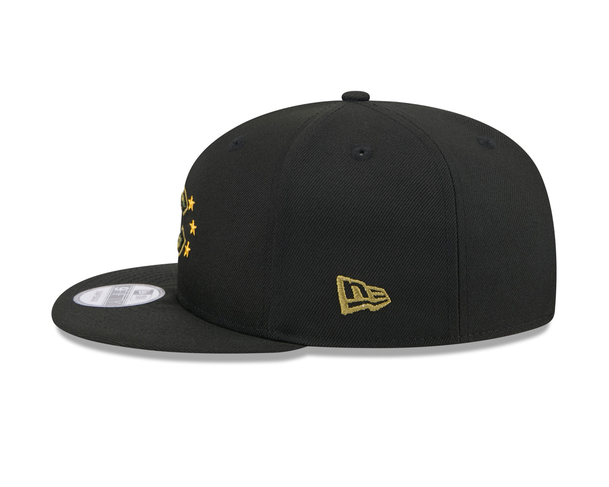 Chicago Cubs New Era 2024 MLB Armed Forces Day Black 9FIFTY Snapback Adjustable Hat product image 5, provided for visual