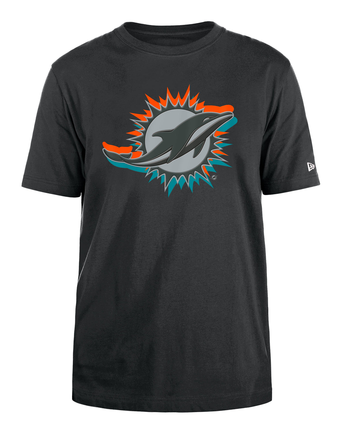 Miami Dolphins Graphite Draft New Era T-Shirt for Men product image 2, provided for visual reference and product detail
