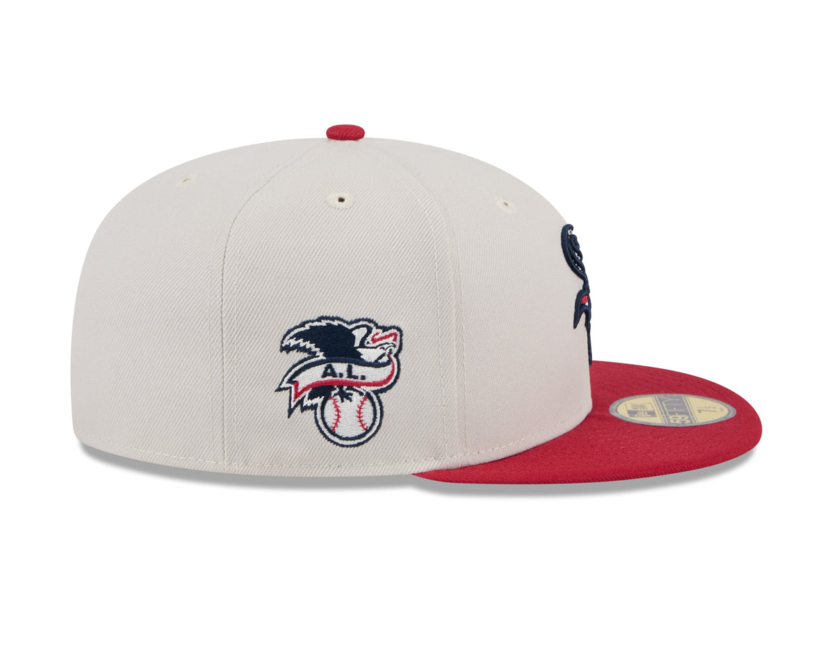 Chicago White Sox 2024 4th of July Stone/Red On Field New Era 59FIFTY Fitted Hat product image 4, provided for visual