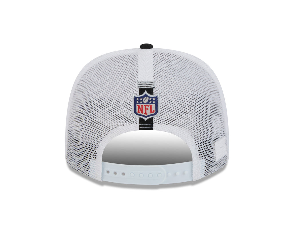 Las Vegas Raiders New Era White/Black 2024 NFL Training Camp 9SEVENTY Trucker Hat for Men product image 6, provided for