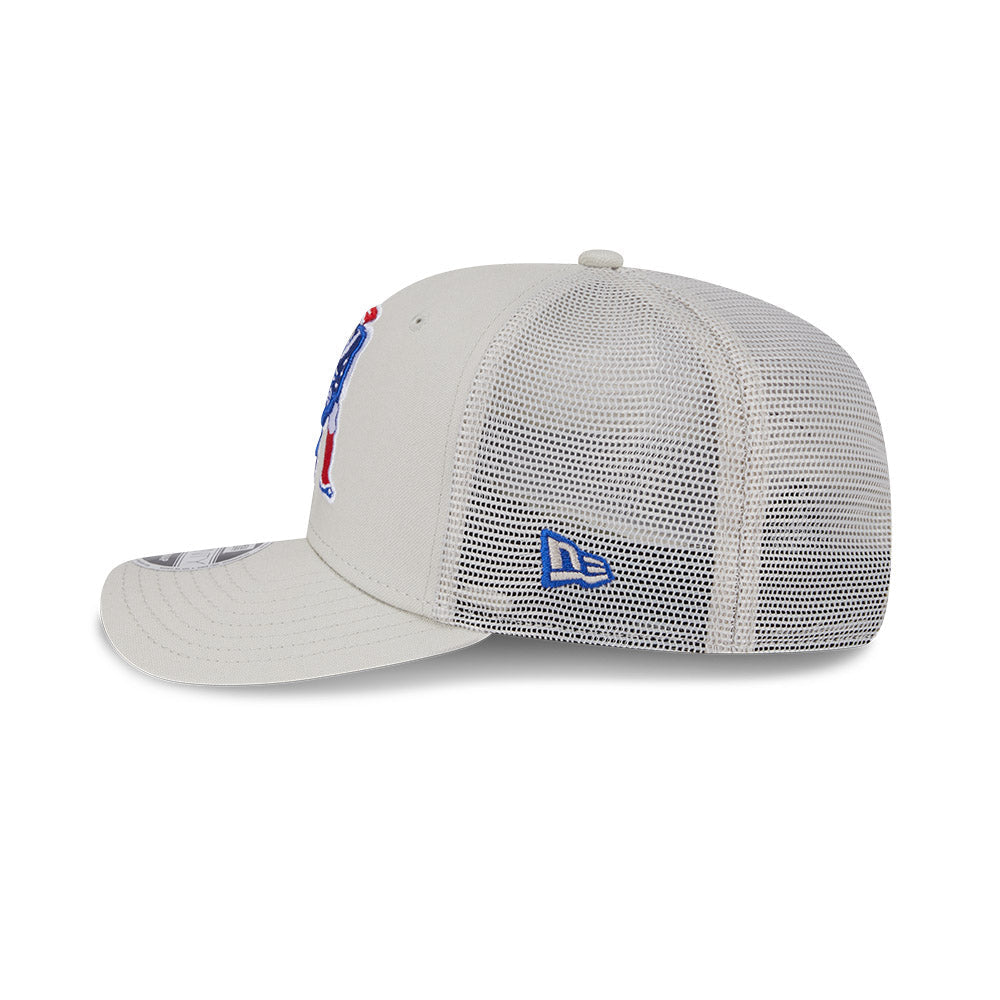 New Era Stone New England Patriots Canvas Trucker 9SEVENTY Stretch-Snap Hat for Men product image 6, provided for visual