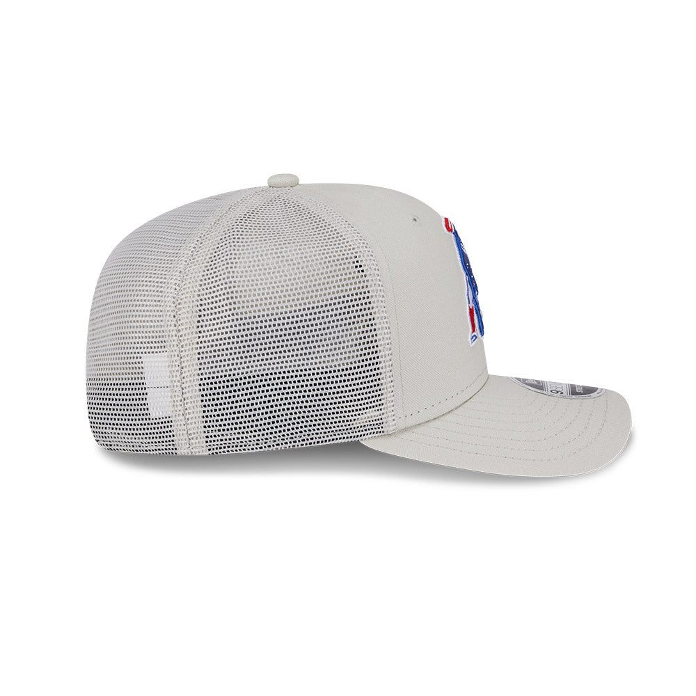 New Era Stone New England Patriots Canvas Trucker 9SEVENTY Stretch-Snap Hat for Men product image 5, provided for visual