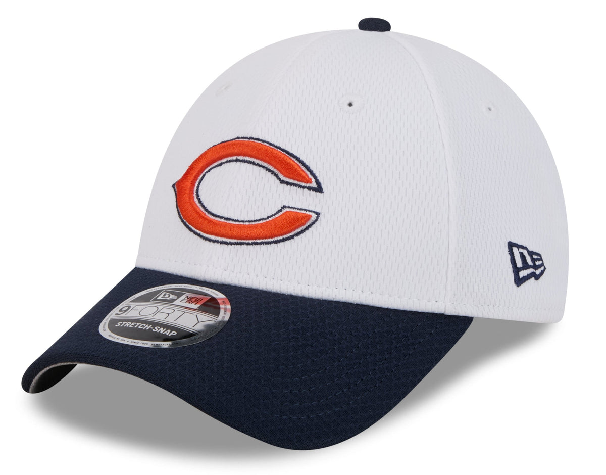 Chicago Bears New Era White/Navy 2 Tone Dash Secondary 9FORTY Adjustable Hat product image 1, provided for visual reference