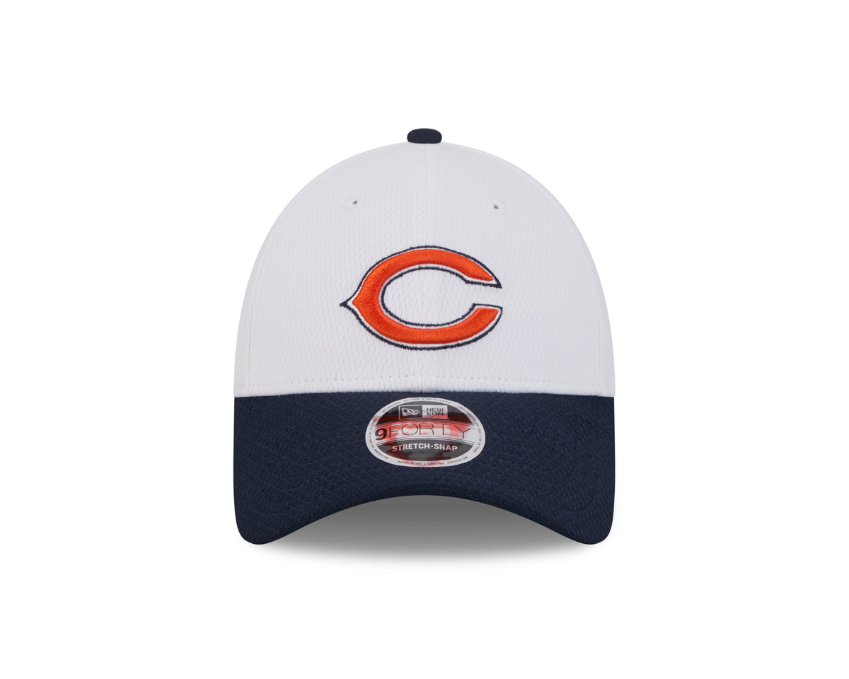 Chicago Bears New Era White/Navy 2 Tone Dash Secondary 9FORTY Adjustable Hat product image 2, provided for visual reference
