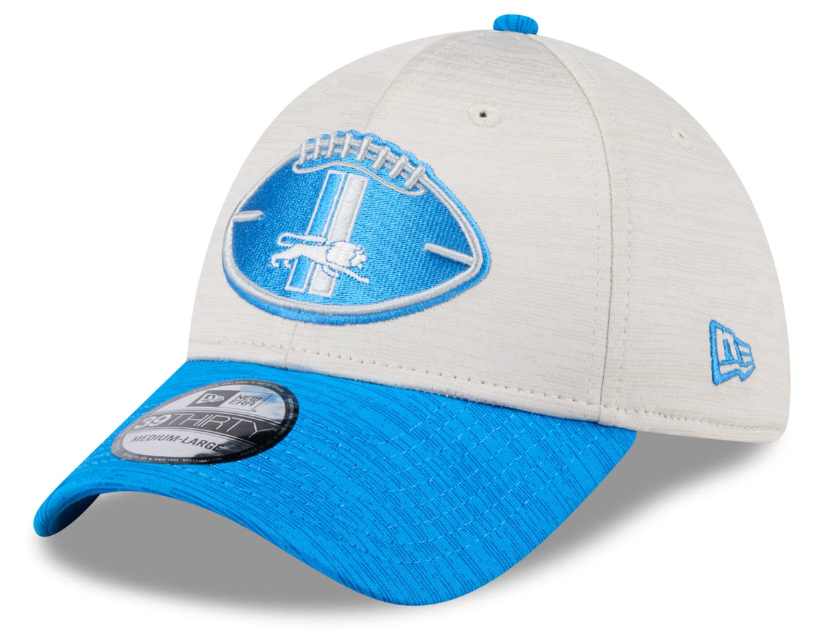 Detroit Lions New Era 2024 Sideline Historic 39THIRTY Flex Hat for Men product image 1, provided for visual reference and