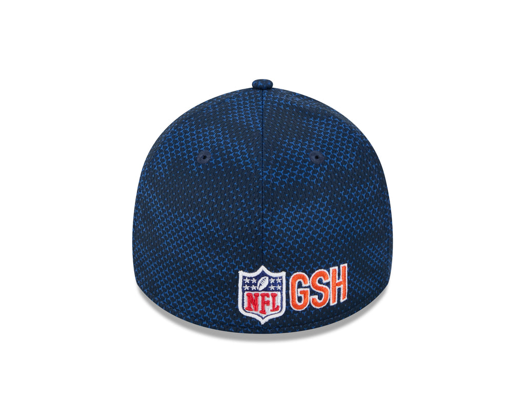 Chicago Bears New Era 2024 Sideline Navy Primary Logo 39THIRTY Flex Hat for Men product image 6, provided for visual