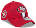San Francisco 49ers New Era 2024 Sideline Scarlet 39THIRTY Flex Hat for Men product image 1, provided for visual reference