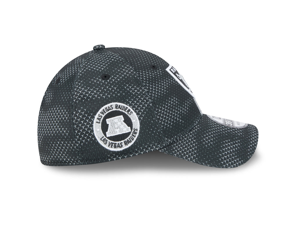 Las Vegas Raiders New Era 2024 Sideline Black 39THIRTY Flex Hat for Men product image 5, provided for visual reference and