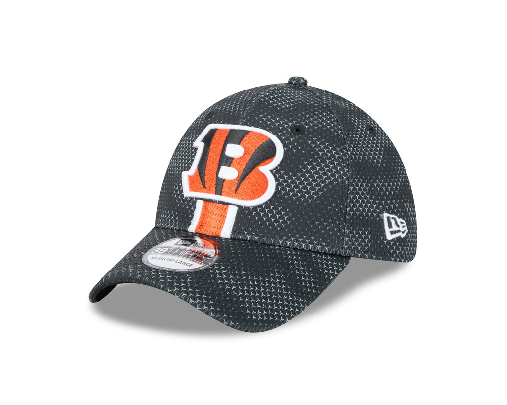 Cincinnati Bengals New Era 2024 Sideline Black 39THIRTY Flex Hat for Men product image 3, provided for visual reference and