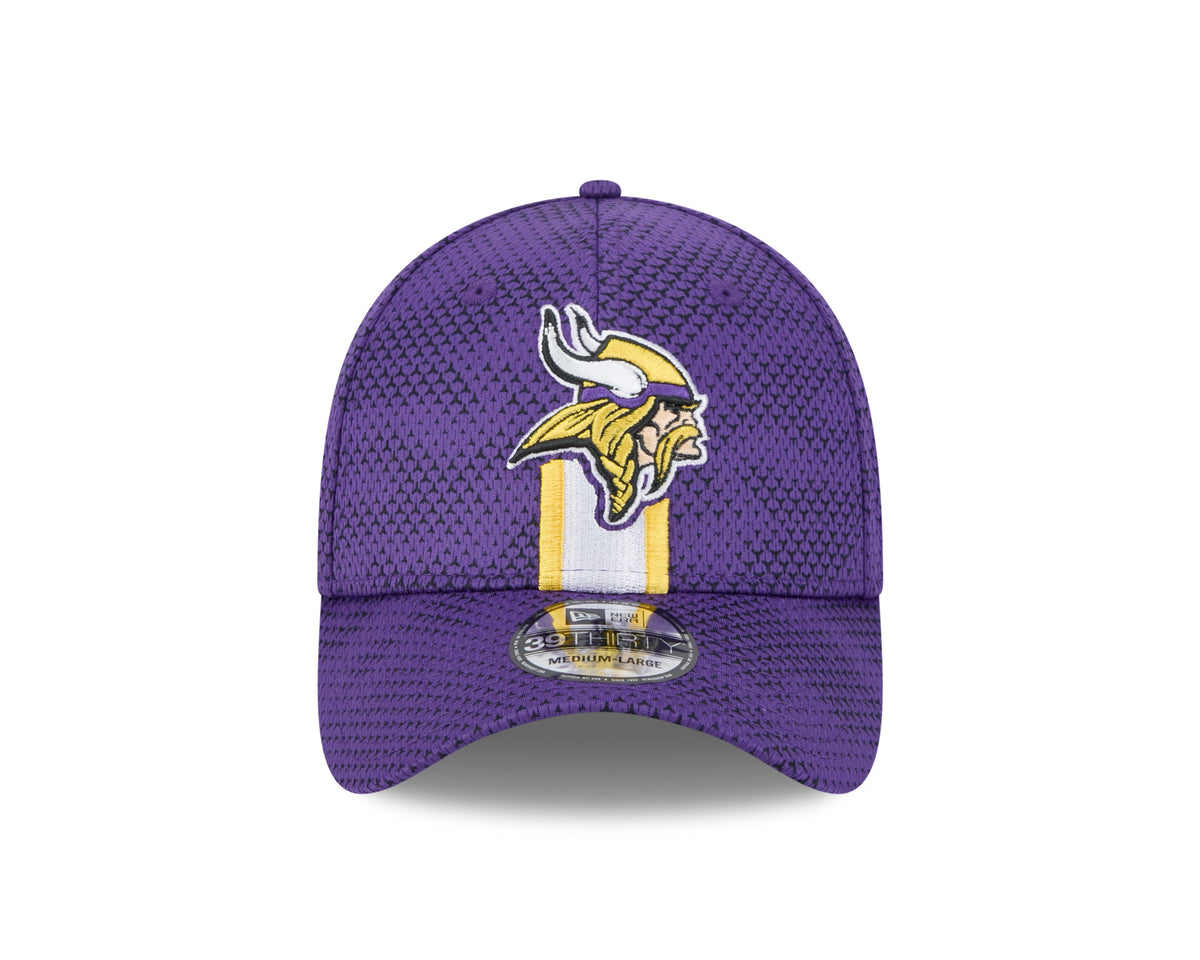 Minnesota Vikings New Era 2024 Sideline Purple 39THIRTY Flex Hat for Men product image 3, provided for visual reference and