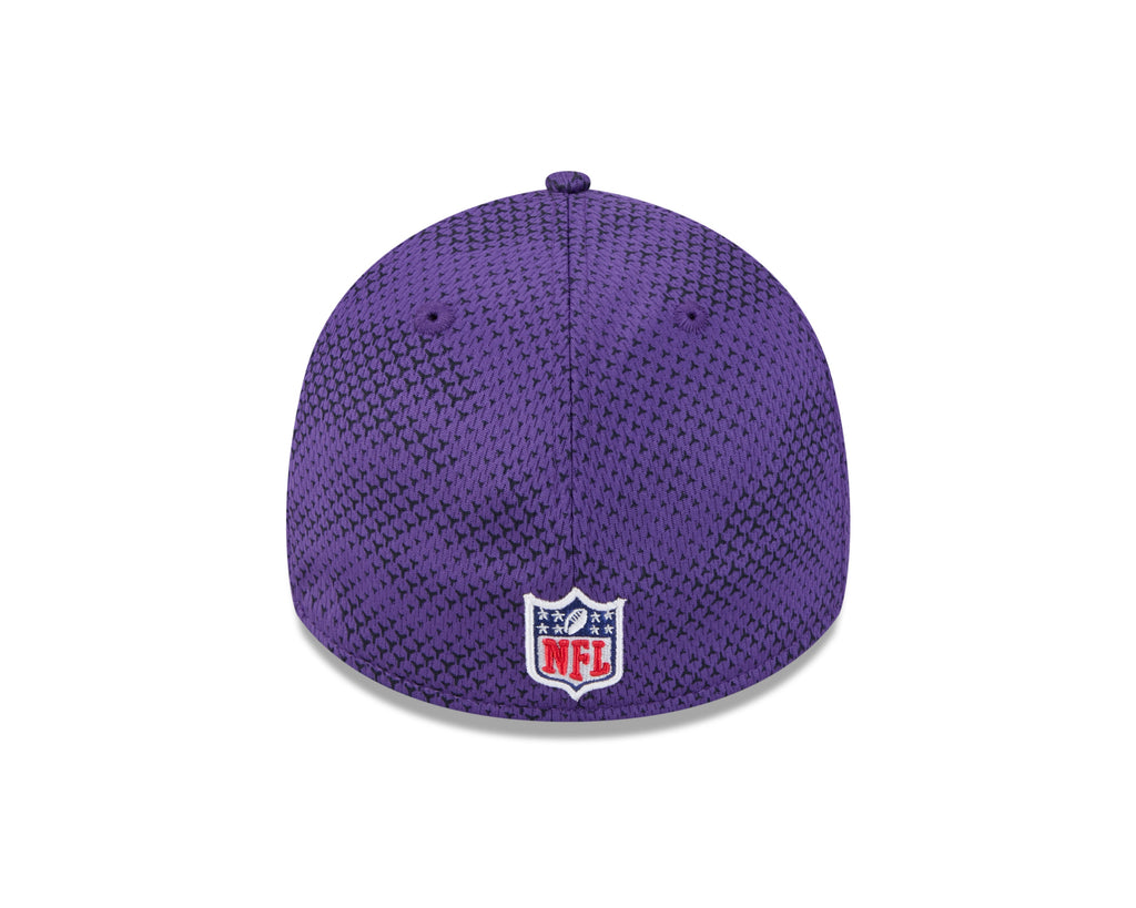 Minnesota Vikings New Era 2024 Sideline Purple 39THIRTY Flex Hat for Men product image 7, provided for visual reference and