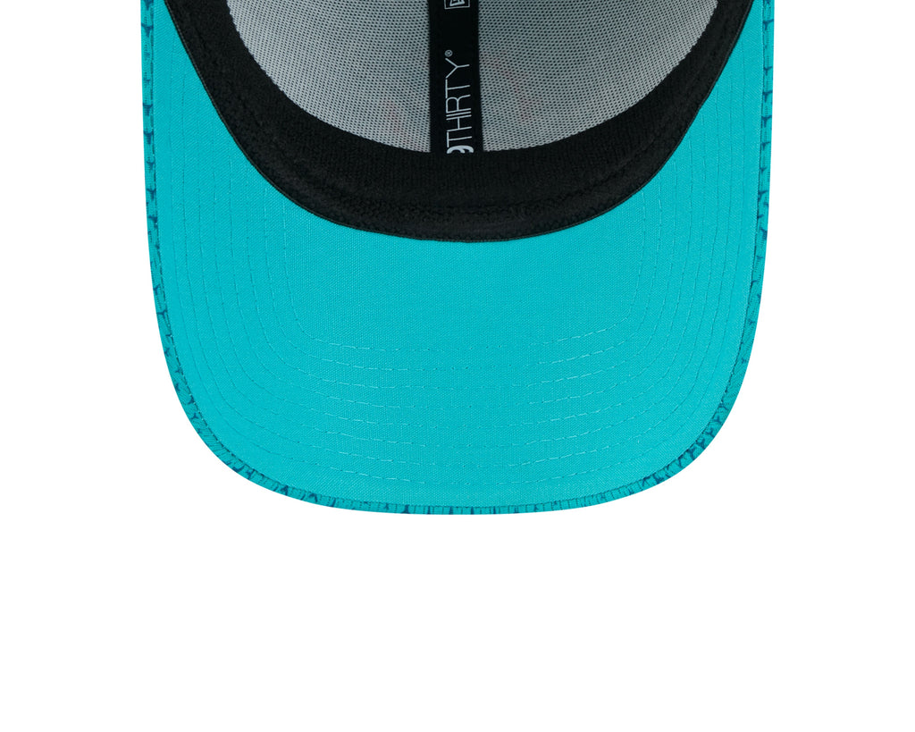 Miami Dolphins New Era 2024 Sideline Aqua 39THIRTY Flex Hat for Men product image 7, provided for visual reference and