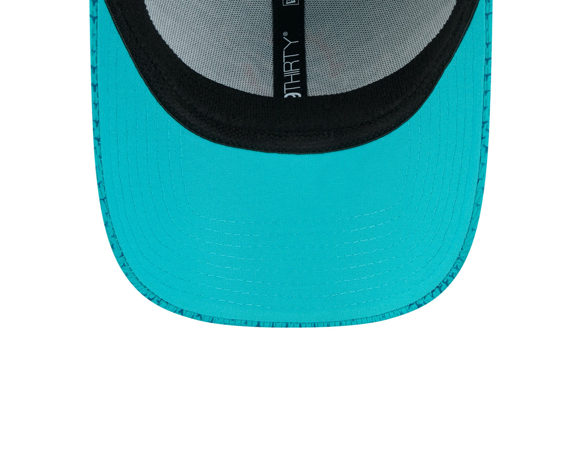 Miami Dolphins New Era 2024 Sideline Aqua 39THIRTY Flex Hat for Men product image 7, provided for visual reference and