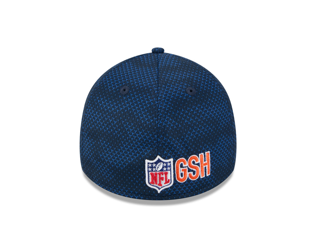 Chicago Bears New Era 2024 Sideline Navy Alternate Logo 39THIRTY Flex Hat for Men product image 5, provided for visual