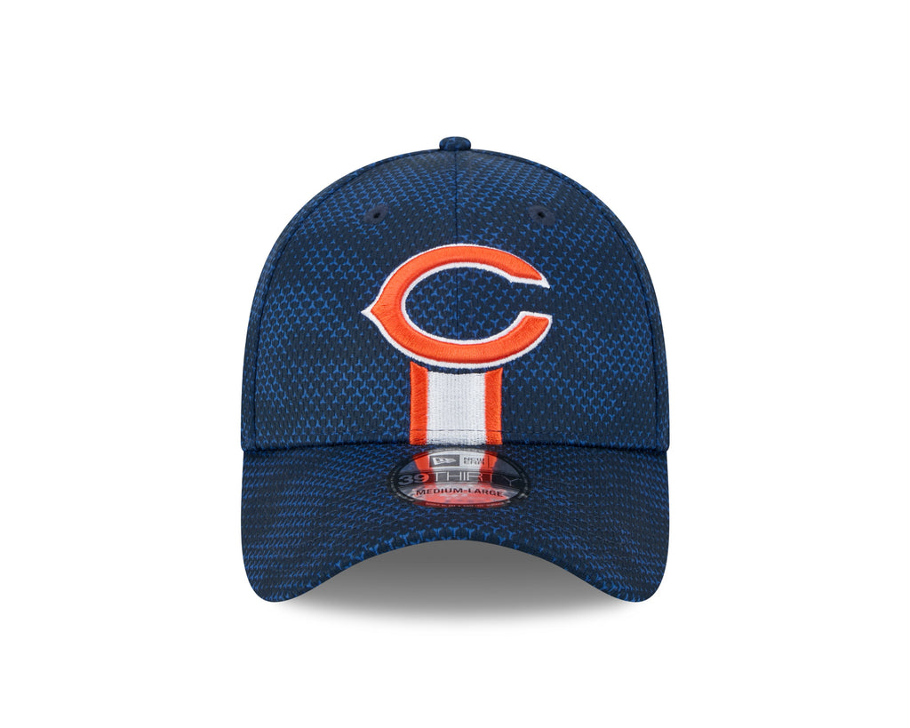 Chicago Bears New Era 2024 Sideline Navy Secondary Logo 39THIRTY Flex Hat for Men product image 2, provided for visual