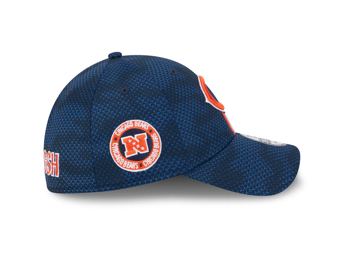 Chicago Bears New Era 2024 Sideline Navy Secondary Logo 39THIRTY Flex Hat for Men product image 4, provided for visual