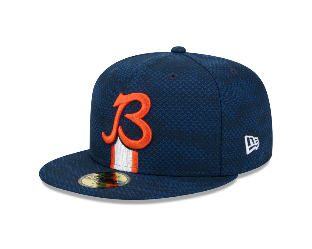 Chicago Bears New Era 2024 Sideline B Navy 59FIFTY Fitted Hat product image 3, provided for visual reference and product