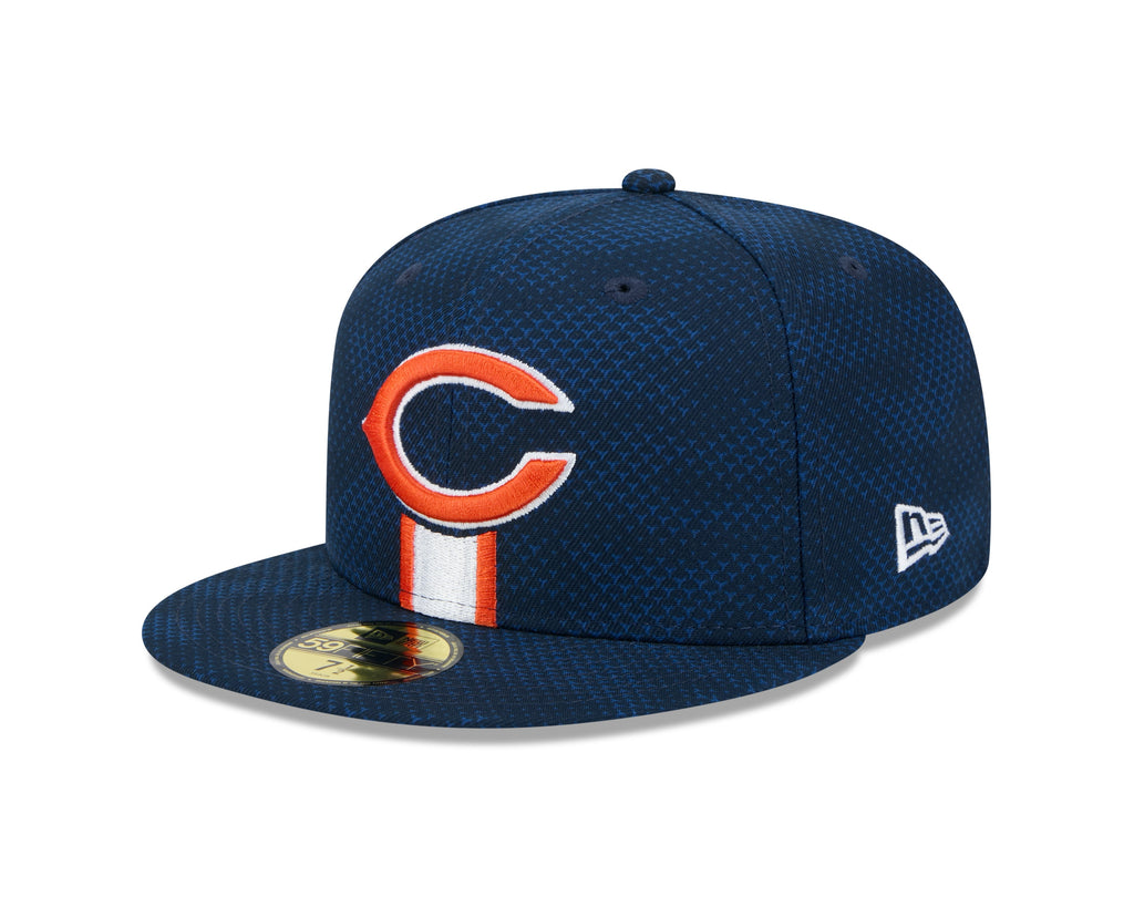 Chicago Bears New Era 2024 Sideline C Navy 59FIFTY Fitted Hat product image 3, provided for visual reference and product
