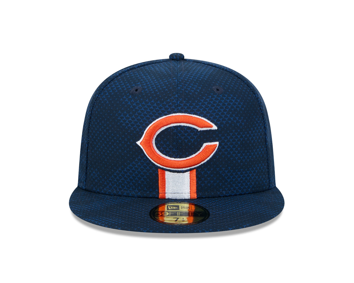 Chicago Bears New Era 2024 Sideline C Navy 59FIFTY Fitted Hat product image 2, provided for visual reference and product