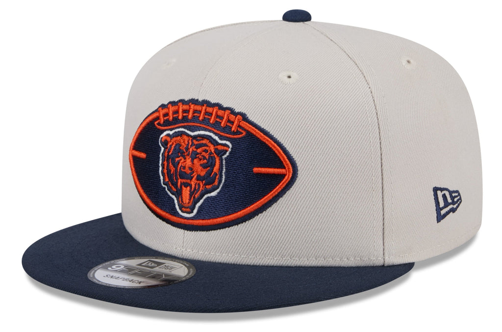 Chicago Bears New Era 2024 NFL Sideline Historic Stone/Navy Primary 9FIFTY Snapback Hat product image 1, provided for visual