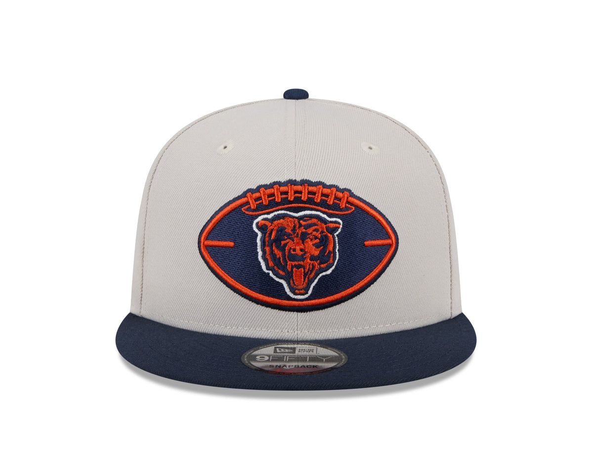 Chicago Bears New Era 2024 NFL Sideline Historic Stone/Navy Primary 9FIFTY Snapback Hat product image 2, provided for visual