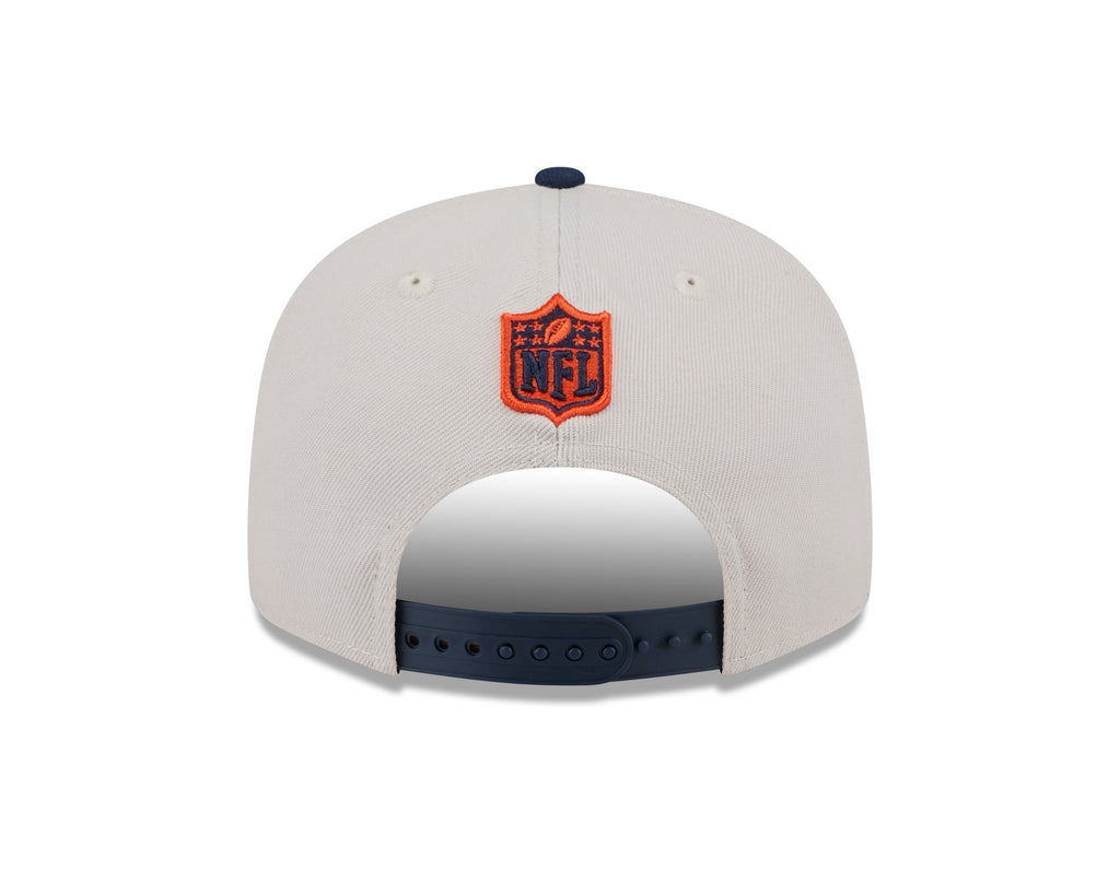 Chicago Bears New Era 2024 NFL Sideline Historic Stone/Navy Primary 9FIFTY Snapback Hat product image 6, provided for visual