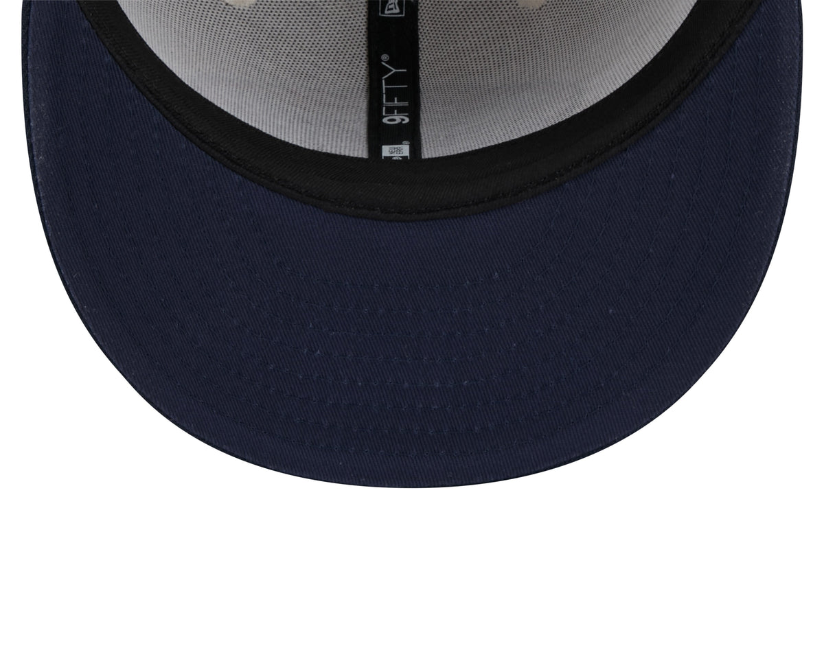 Chicago Bears New Era 2024 NFL Sideline Historic Stone/Navy Primary 9FIFTY Snapback Hat product image 7, provided for visual