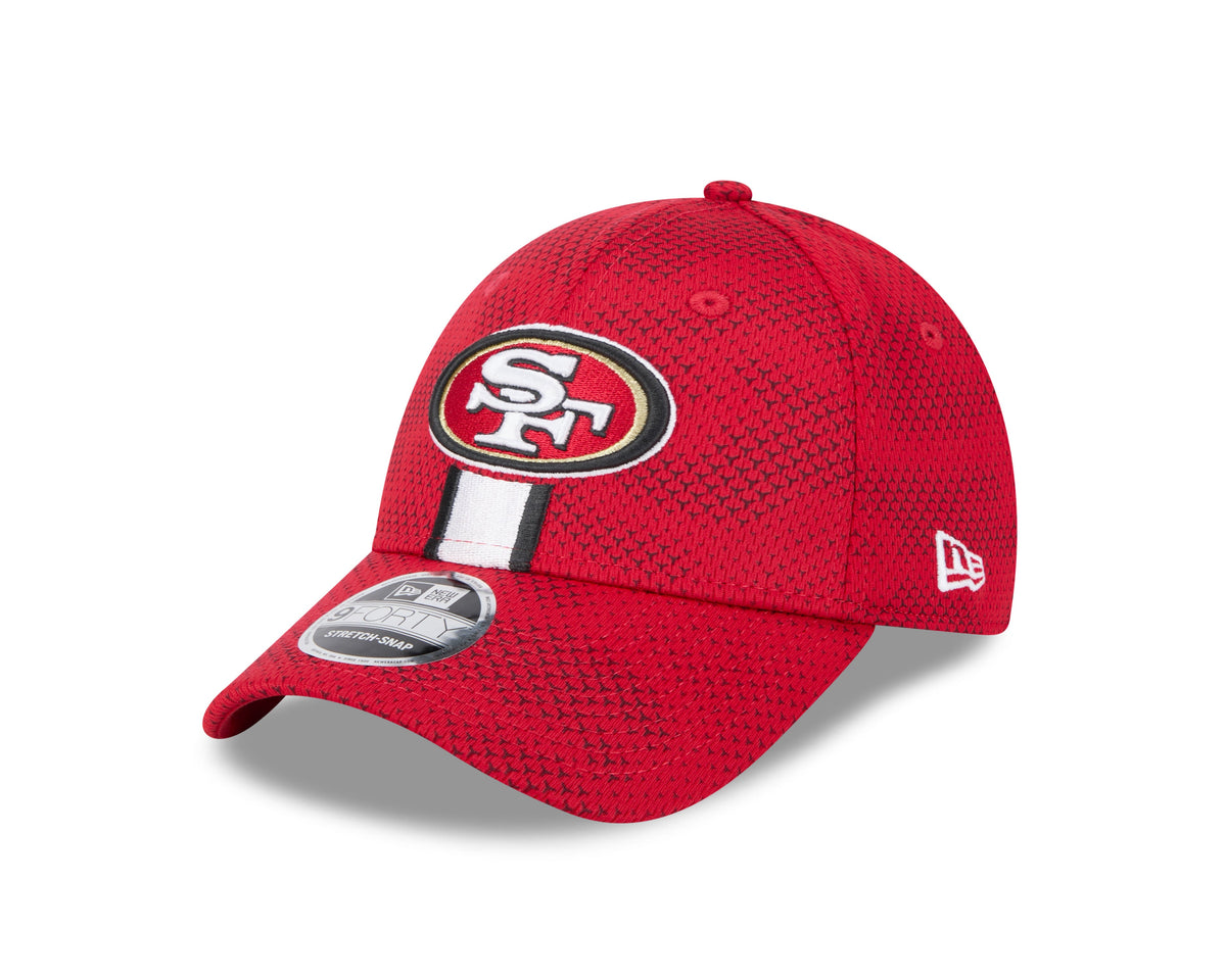 San Francisco 49ers New Era 2024 Sideline Scarlet 9FORTY Adjustable Hat for Men product image 3, provided for visual