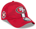 San Francisco 49ers New Era 2024 Sideline Scarlet 9FORTY Adjustable Hat for Men product image 1, provided for visual