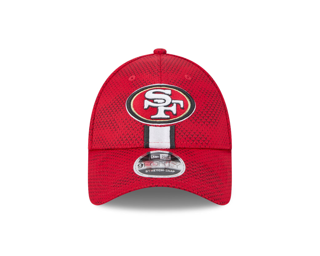 San Francisco 49ers New Era 2024 Sideline Scarlet 9FORTY Adjustable Hat for Men product image 2, provided for visual