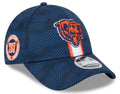 Chicago Bears New Era 2024 Sideline Primary Logo Navy 9FORTY Adjustable Hat for Men product image 1, provided for visual