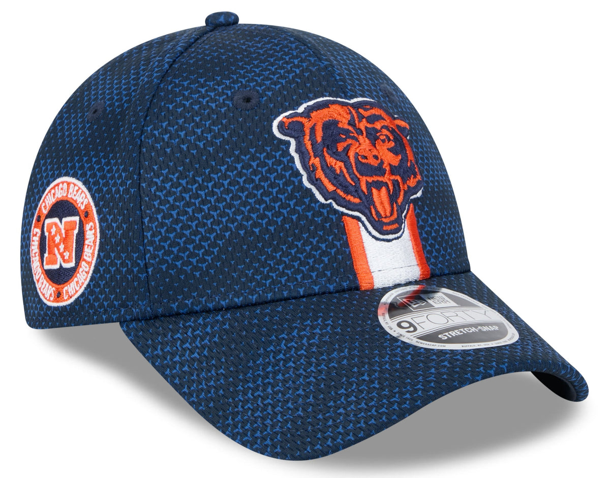 Chicago Bears New Era 2024 Sideline Primary Logo Navy 9FORTY Adjustable Hat for Men product image 1, provided for visual