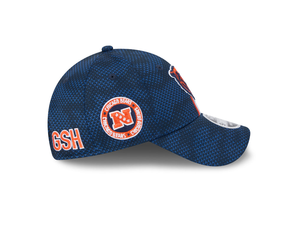 Chicago Bears New Era 2024 Sideline Primary Logo Navy 9FORTY Adjustable Hat for Men product image 4, provided for visual