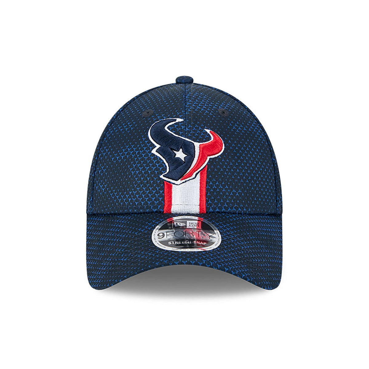 Houston Texans New Era 2024 Sideline Navy 9FORTY Adjustable Hat for Men product image 2, provided for visual reference and