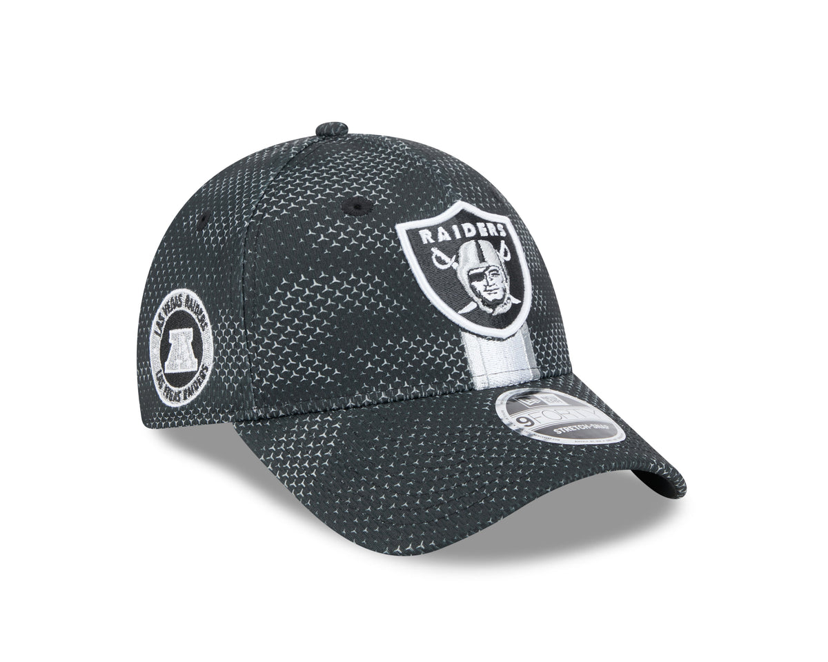 Las Vegas Raiders New Era 2024 Sideline Black 9FORTY Adjustable Hat for Men product image 2, provided for visual reference