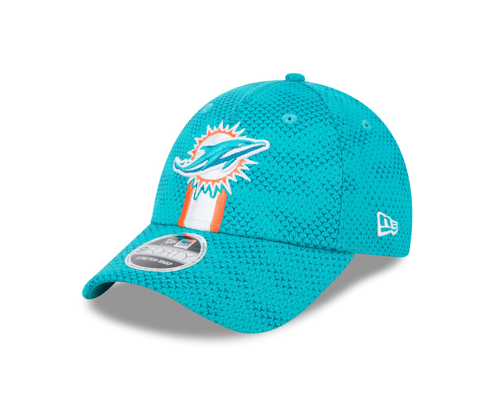 Miami Dolphins New Era 2024 Sideline Black 9FORTY Adjustable Hat for Men product image 4, provided for visual reference and