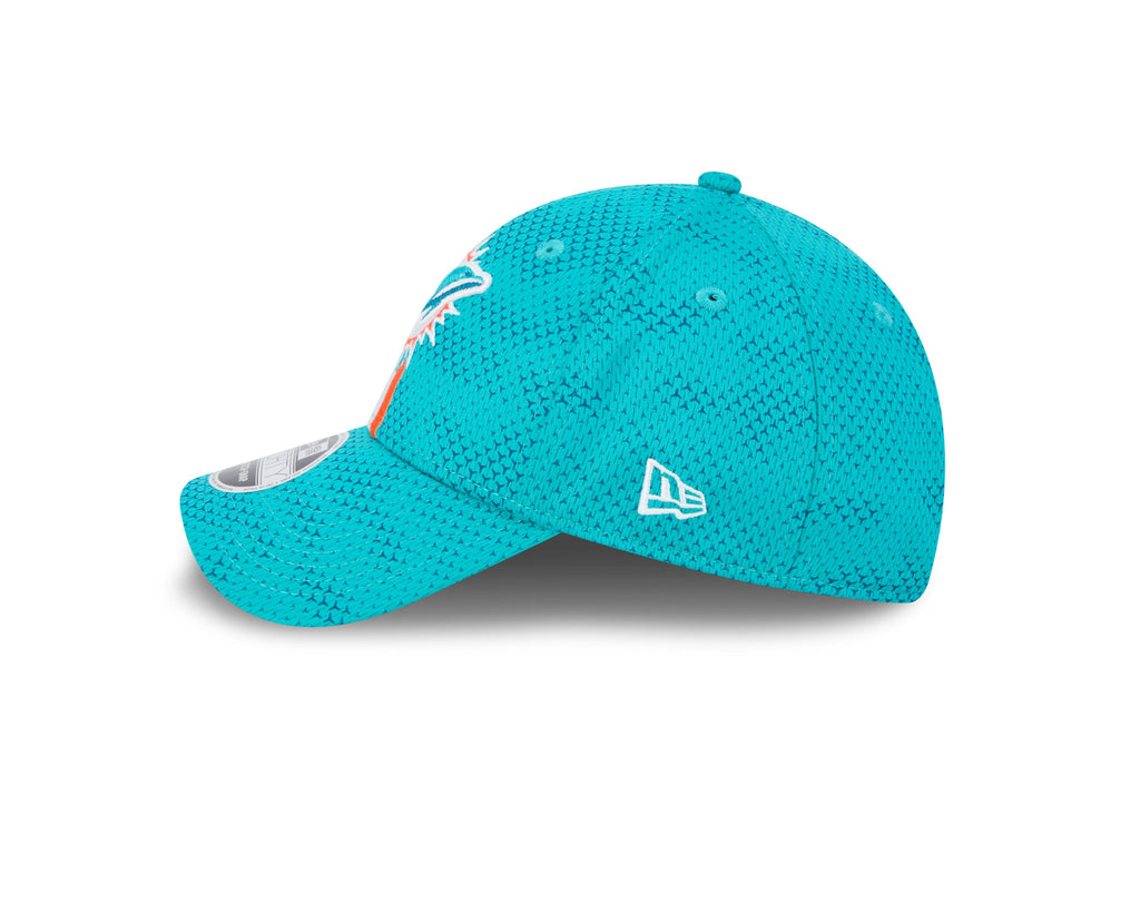 Miami Dolphins New Era 2024 Sideline Black 9FORTY Adjustable Hat for Men product image 6, provided for visual reference and