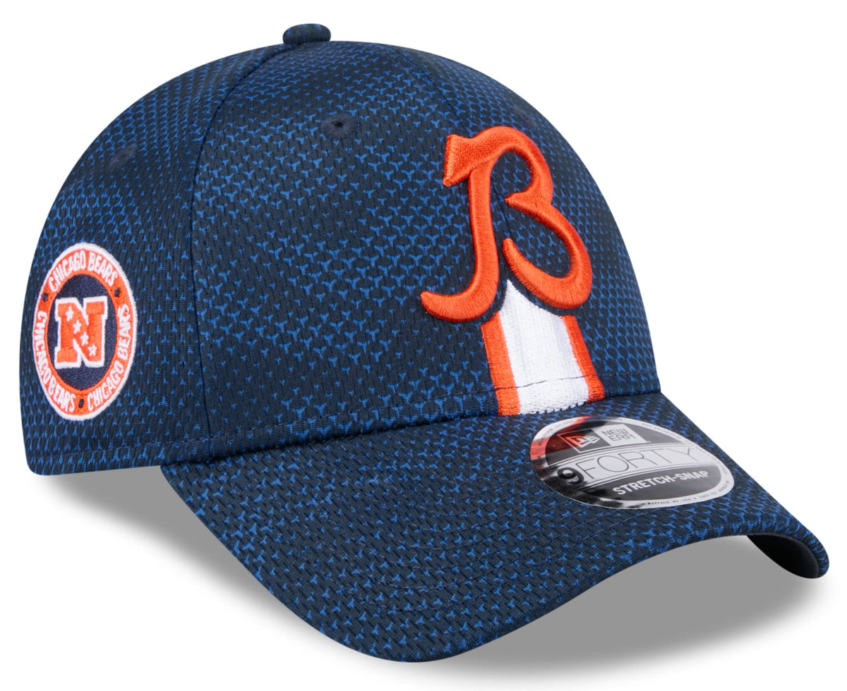 Chicago Bears New Era 2024 Sideline Alternate Logo Navy 9FORTY Adjustable Hat for Men product image 1, provided for visual