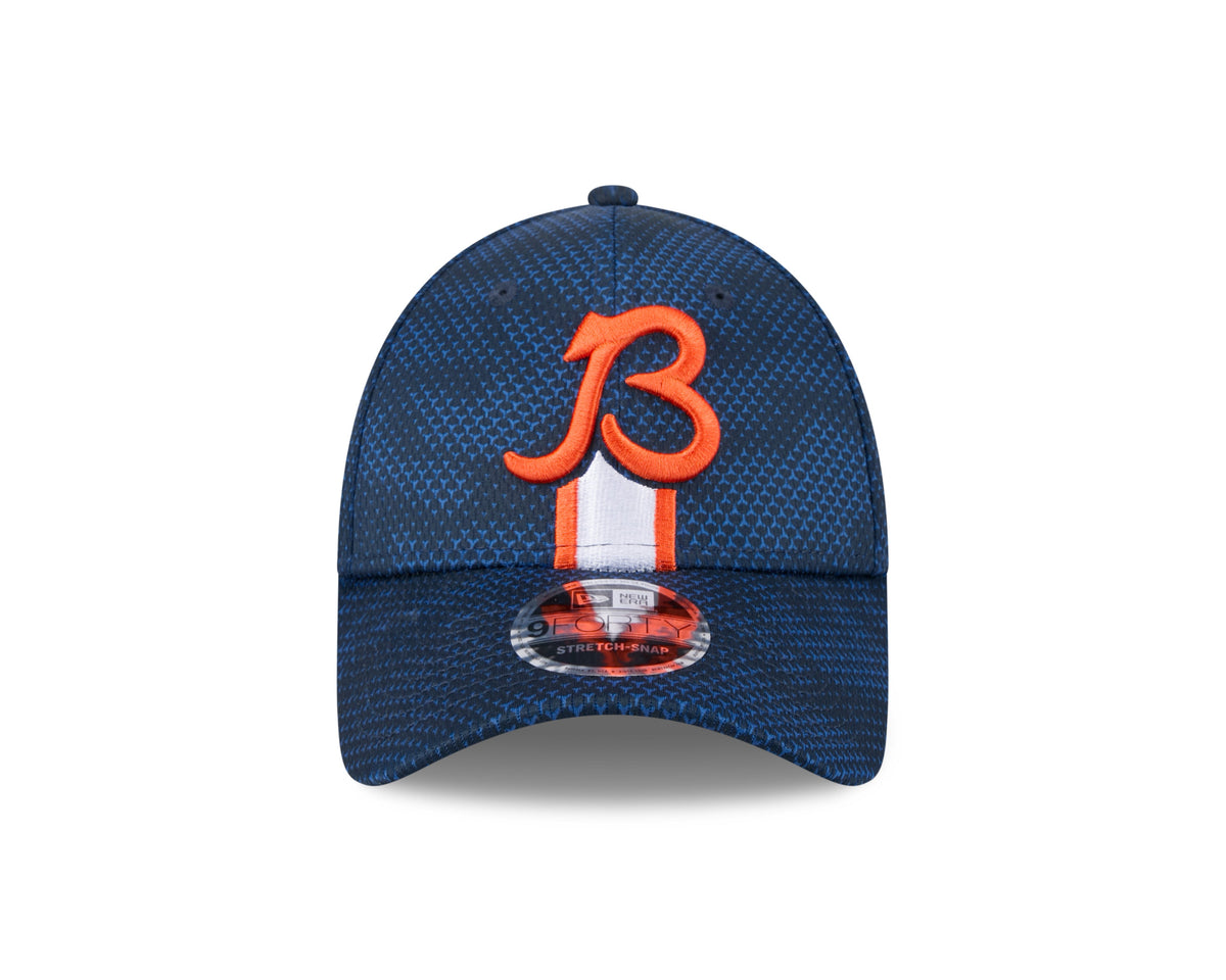 Chicago Bears New Era 2024 Sideline Alternate Logo Navy 9FORTY Adjustable Hat for Men product image 2, provided for visual