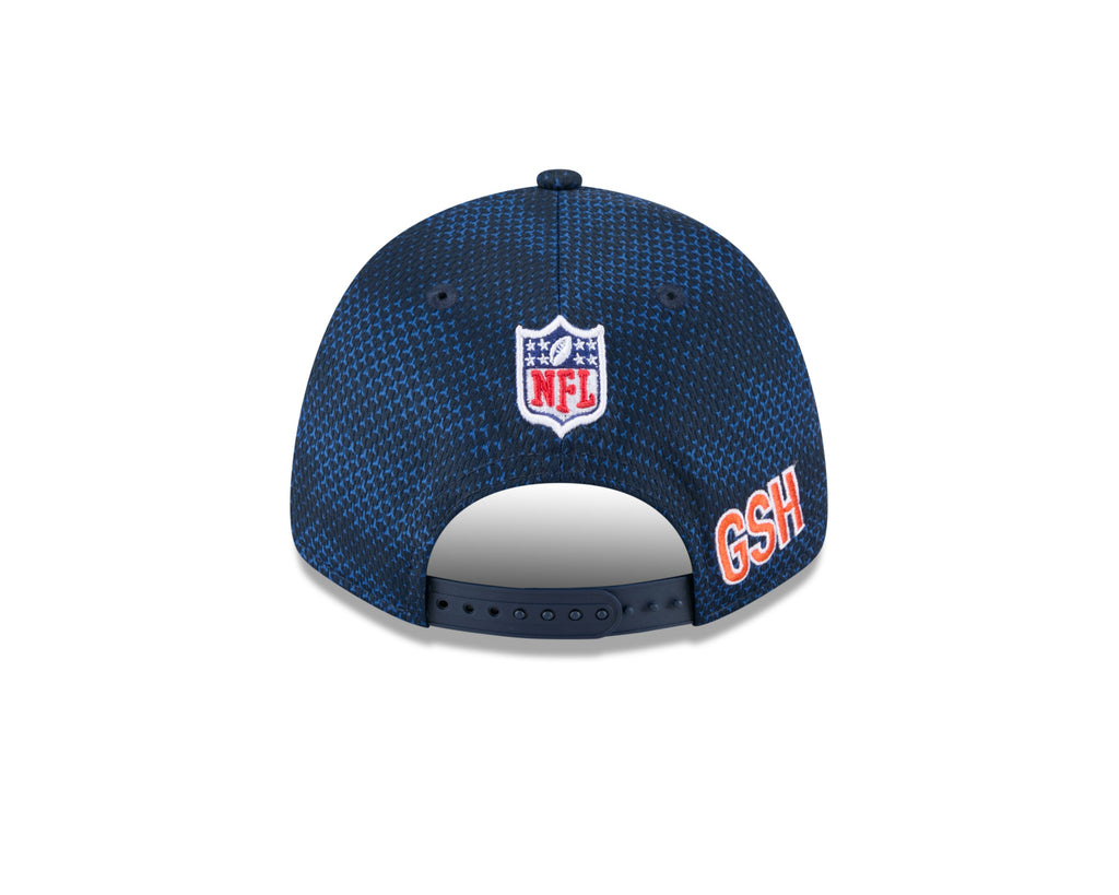 Chicago Bears New Era 2024 Sideline Alternate Logo Navy 9FORTY Adjustable Hat for Men product image 6, provided for visual