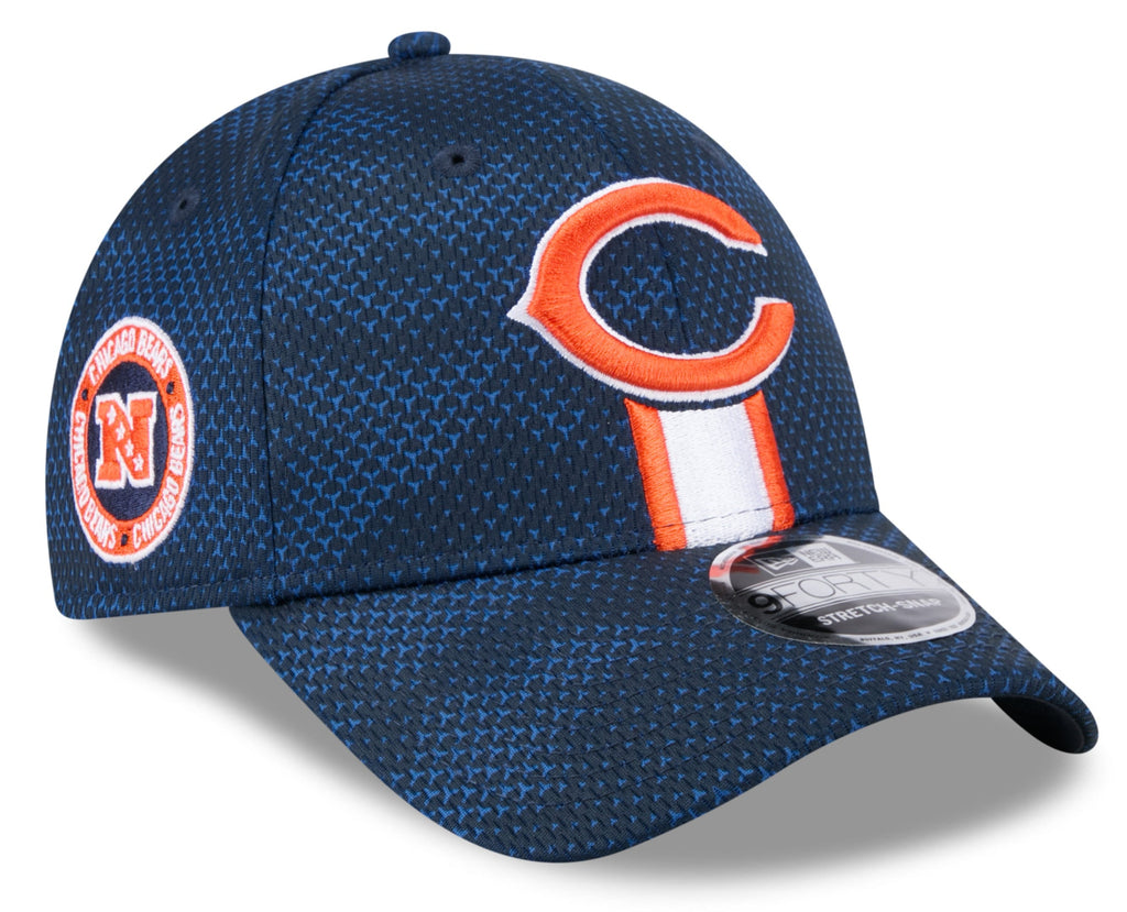 Chicago Bears New Era 2024 Sideline Secondary Logo Navy 9FORTY Adjustable Hat for Men product image 1, provided for visual