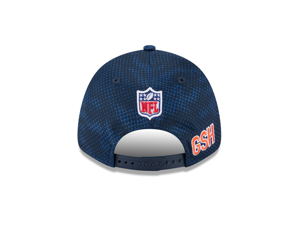 Chicago Bears New Era 2024 Sideline Secondary Logo Navy 9FORTY Adjustable Hat for Men product image 6, provided for visual