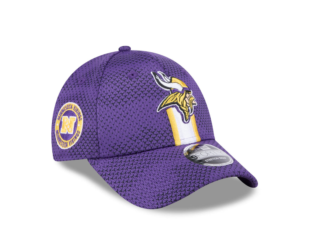 Minnesota Vikings New Era 2024 Sideline Purple 9FORTY Adjustable Hat for Men product image 2, provided for visual reference