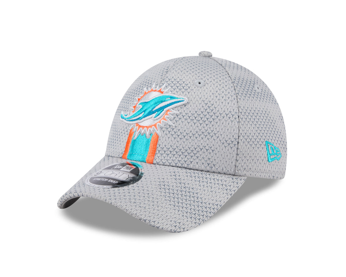 Miami Dolphins New Era 2024 Sideline Graphite 9FORTY Adjustable Hat for Men product image 4, provided for visual reference