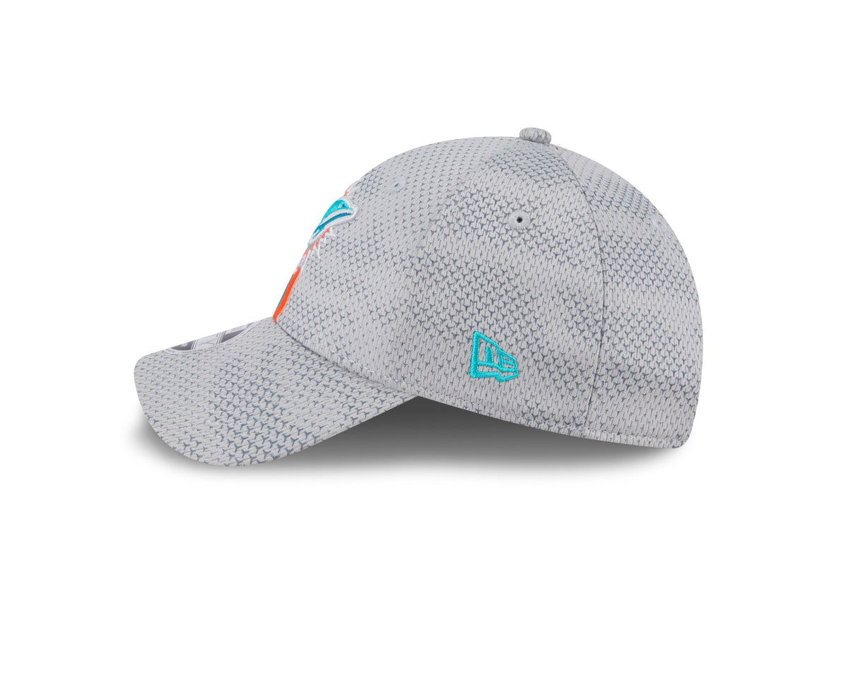 Miami Dolphins New Era 2024 Sideline Graphite 9FORTY Adjustable Hat for Men product image 6, provided for visual reference