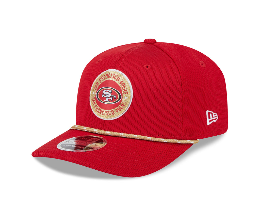 San Francisco 49ers New Era 2024 Sideline Scarlet 9SEVENTY Adjustable Hat for Men product image 3, provided for visual