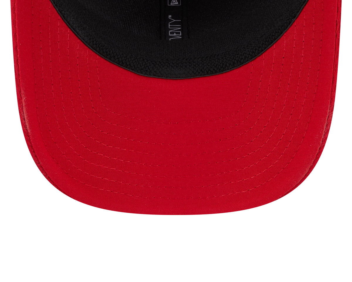San Francisco 49ers New Era 2024 Sideline Scarlet 9SEVENTY Adjustable Hat for Men product image 7, provided for visual