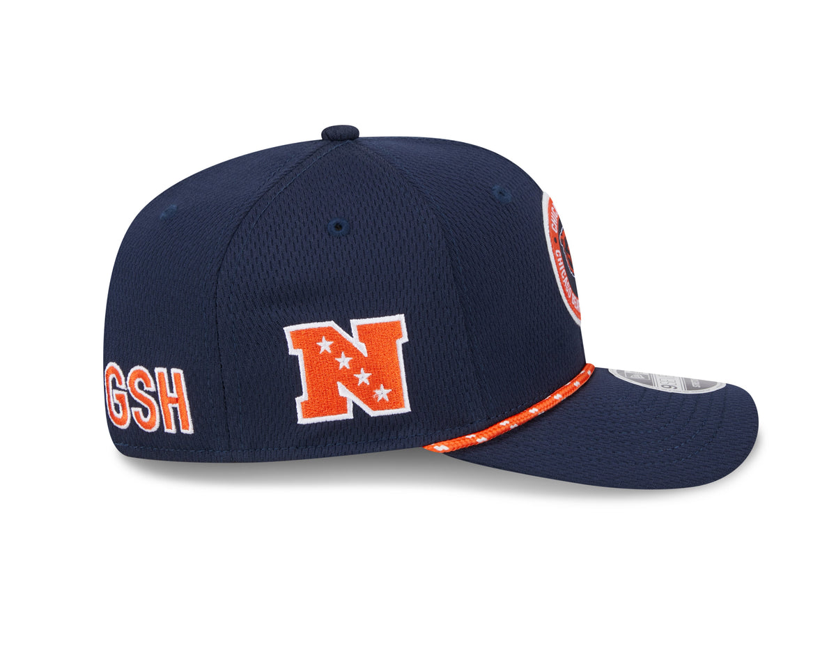 Chicago Bears New Era 2024 Sideline Navy Primary Logo 9SEVENTY Adjustable Hat for Men product image 4, provided for visual